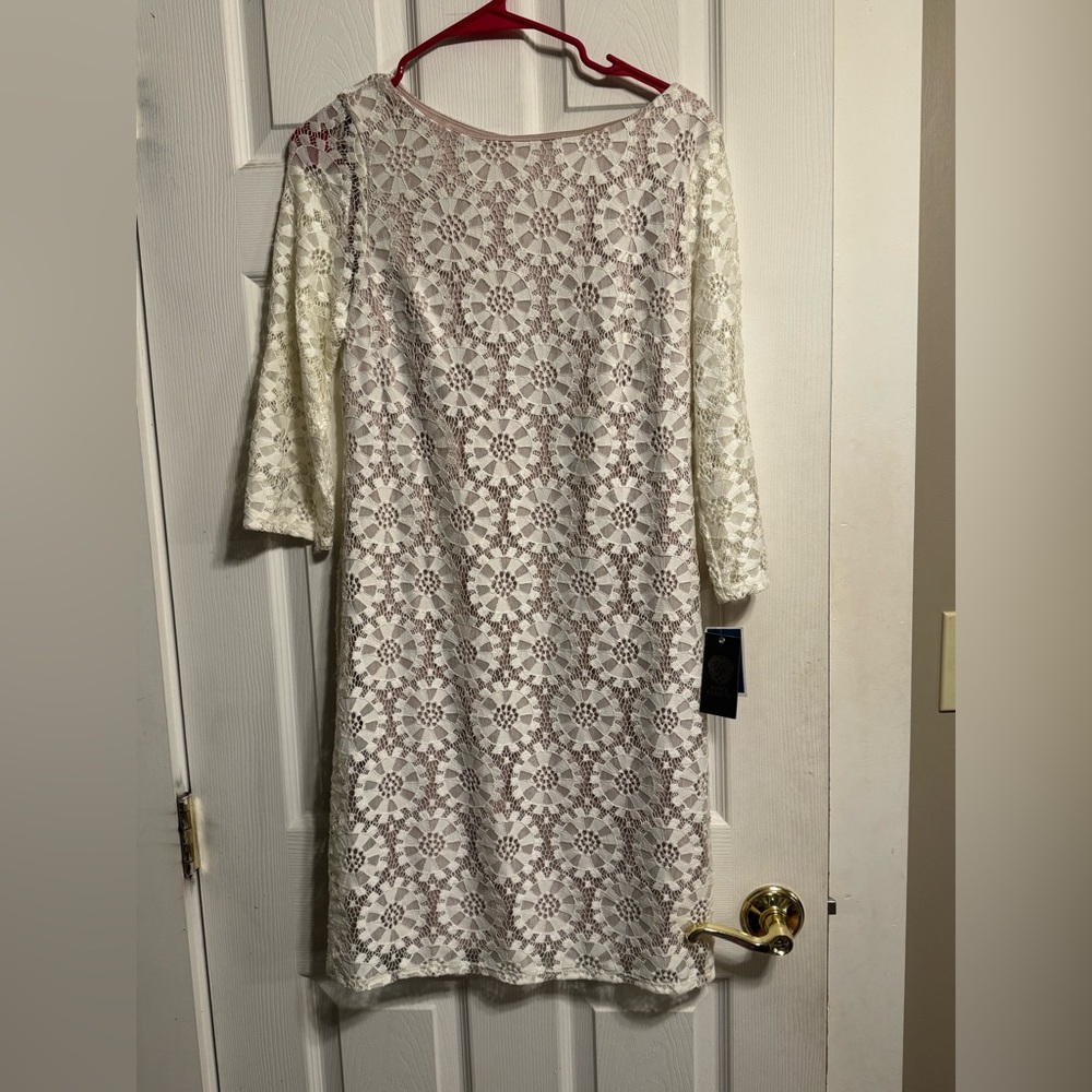 Elegant White Lace Dress